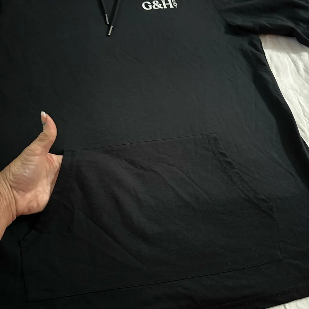 Black Men's Hoodie Save The Pups